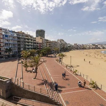 Primera Linea De Playa Canteras Vista Mar Apartamento