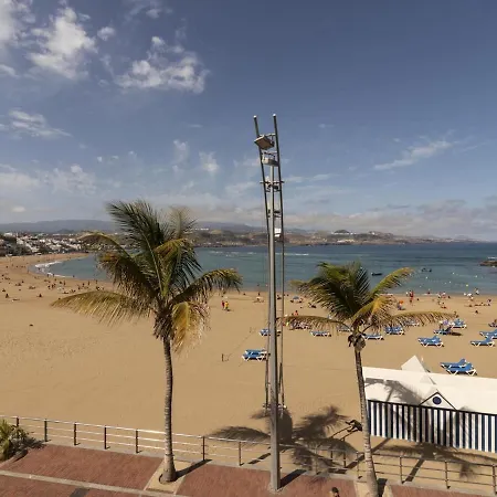 Primera Linea De Playa Canteras Vista Mar Apartamento *